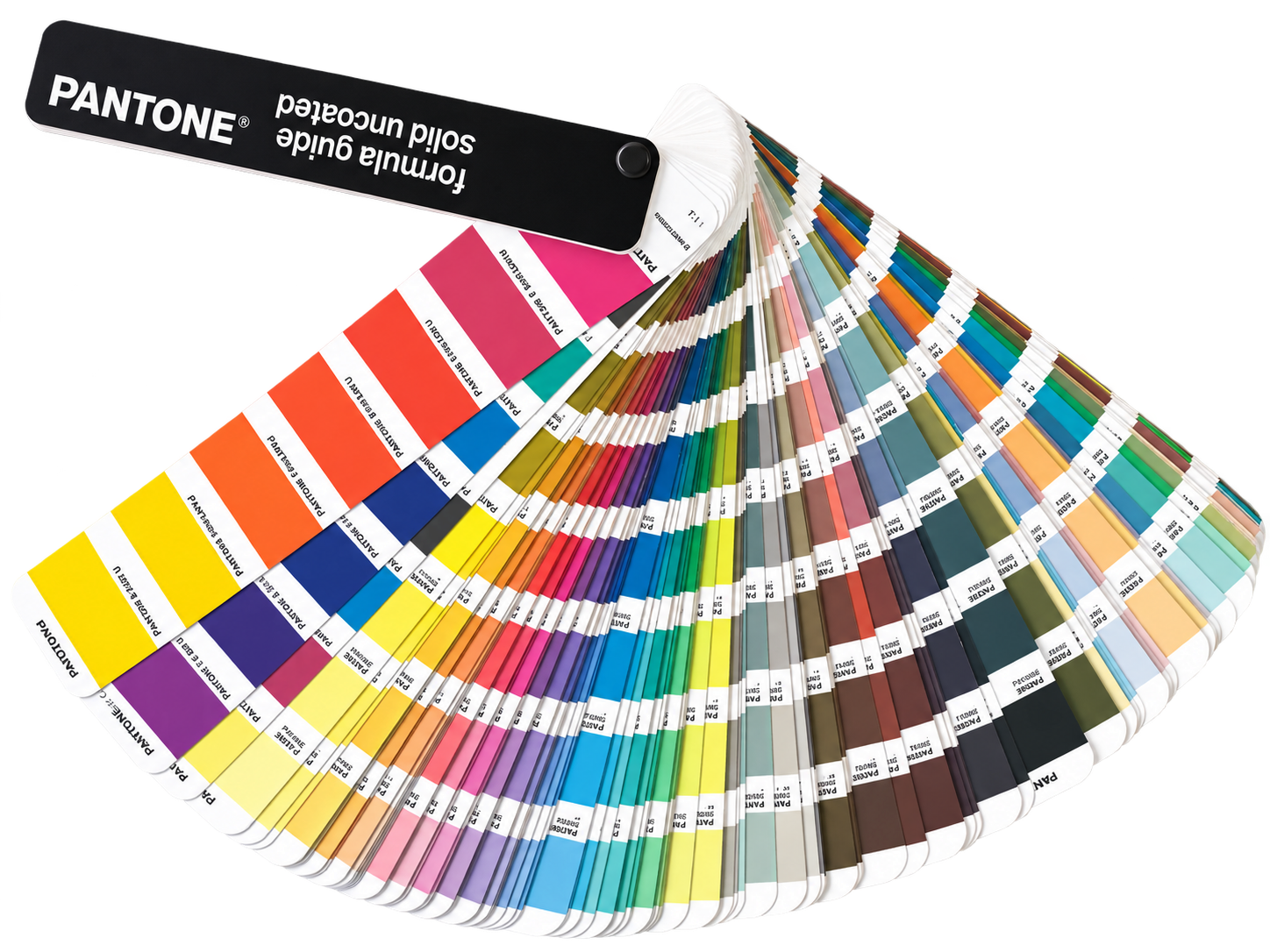 Pantone-färgfan med nyanser